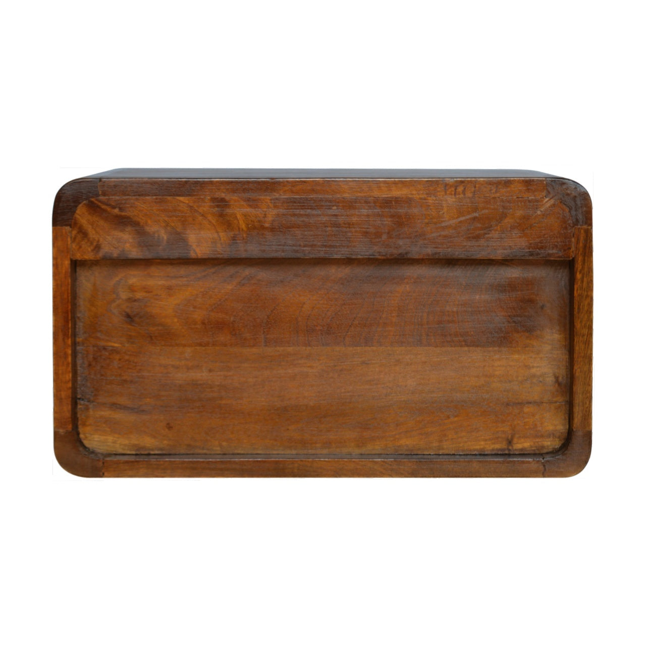 Floating Curved Chestnut Nightsand